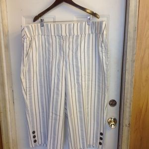 Lane Bryant Capris Stripes